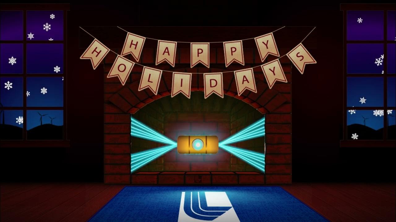 lasers_llnl's tweet card. Igniting the Holidays: LLNL’s “Joule Log” Powered by Science! (5.2...