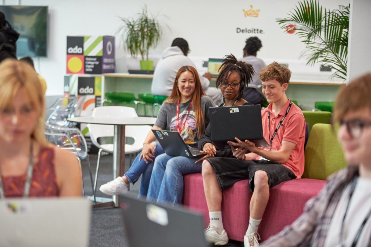 AdaCollege's tweet card. Develop young minds. Work at Ada.