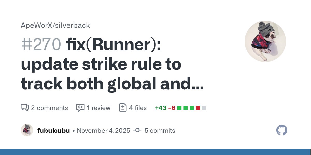 fubuloubu's tweet card. What I did Made a change to tracking of exceptions to be per-task, but keeping global # of exceptions as the rule that causes a runtime Halt to occur. This will cause a slight change in behavior wh...