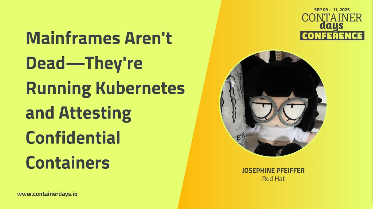 NaveenS16's tweet card. Mainframes Aren't Dead—They're Running Kubernetes and Attesting...