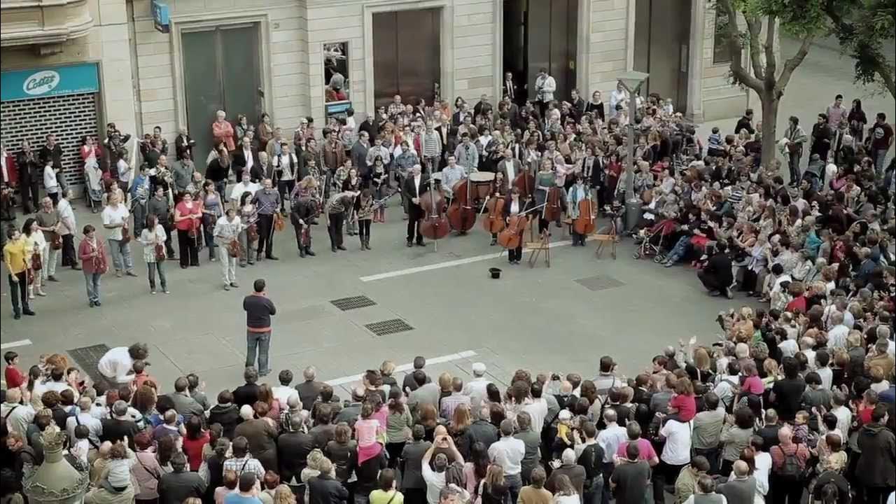 ArthurRobey3's tweet card. Flashmob Flash Mob - Ode an die Freude ( Ode to Joy ) Beethoven...