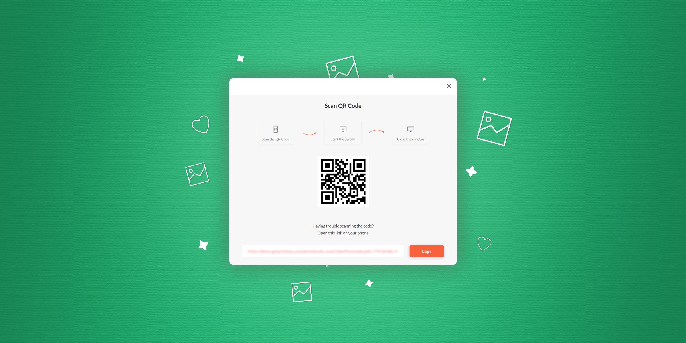 get_Printbox's tweet card. QR code uploader is a Printbox tool by which the user can upload photos from their mobile directly to the editor. See how it works.
