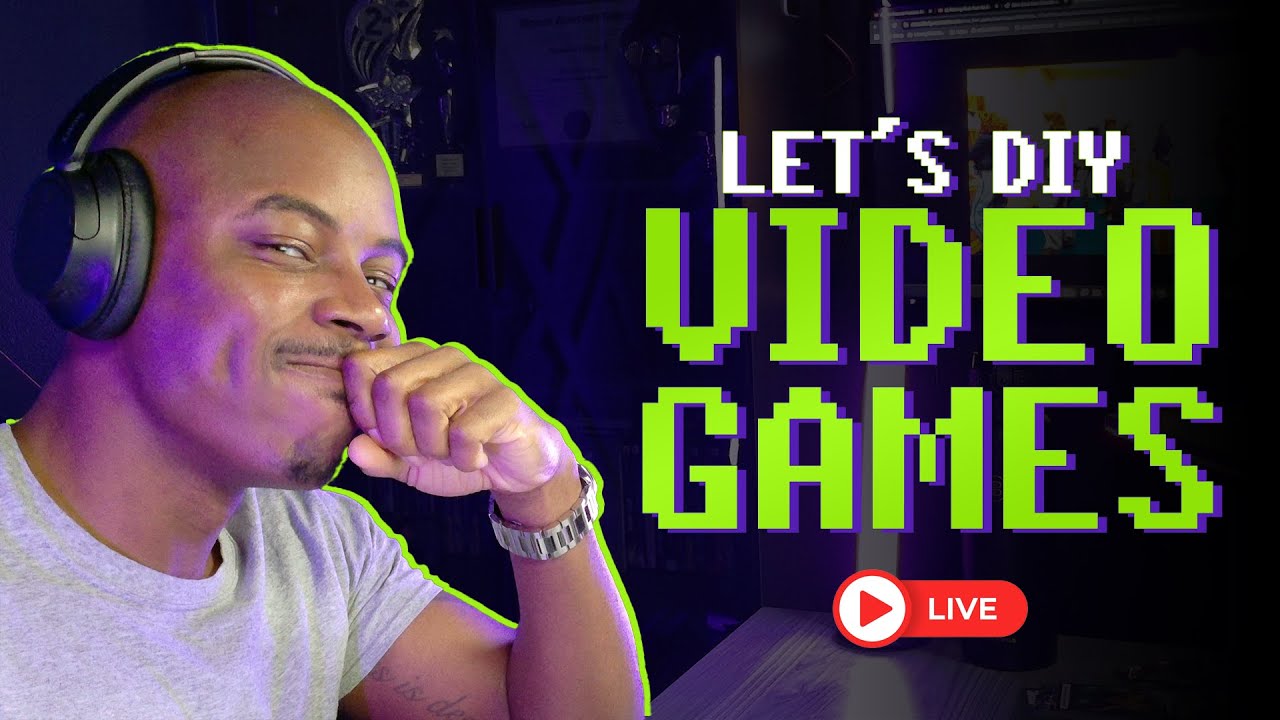 DIYInteractive's tweet card. LIVE | Developing a Video Game Live