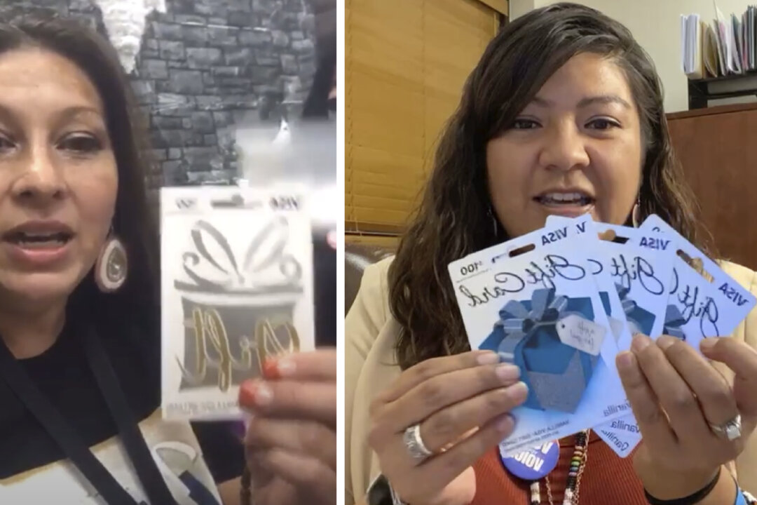 EpochTimes's tweet card. Illegal Money-for-Votes Raffles Conducted in Several States in 2020 Election