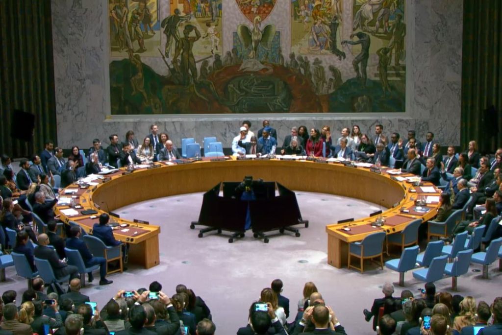 ruggy006's tweet card. The United Nations Security Council approved on Monday, November 17, 2025, a resolution that fully endorses the ambitious 20-point peace plan for the Gaza