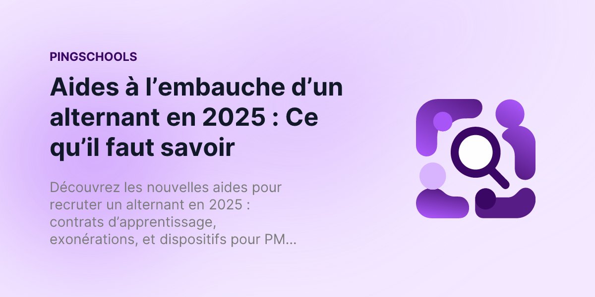 getJobpass's tweet card. Découvrez les nouvelles aides pour recruter un alternant en 2025 : contrats d’apprentissage, exonérations, et dispositifs pour PME ou seniors. Optimisez vos recrutements !
