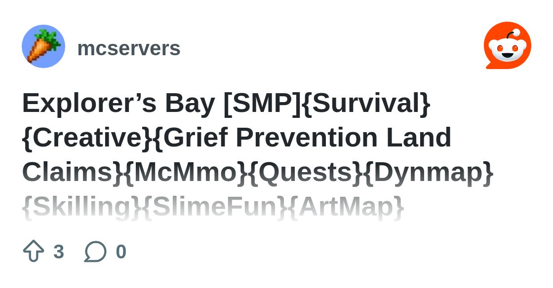 ExplorerB_mc's tweet card. Explore this post and more from the mcservers community