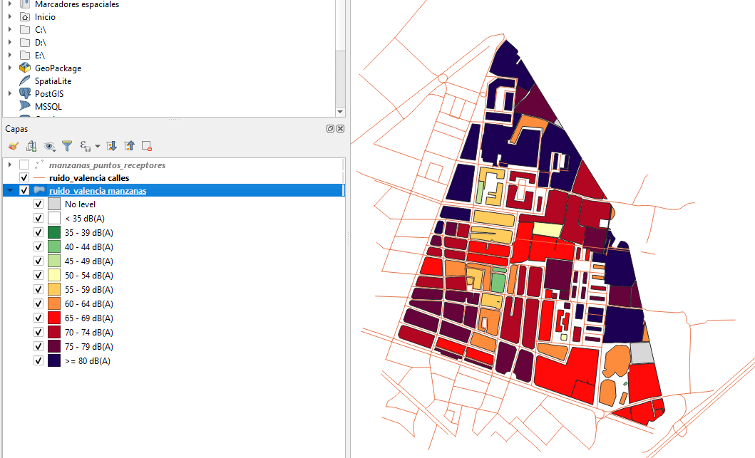 MappingGIS's tweet card. En este tutorial, vamos a mostrarte cómo generar mapas de ruido con QGIS y el plugin opeNoise sobre una capa de puntos receptores