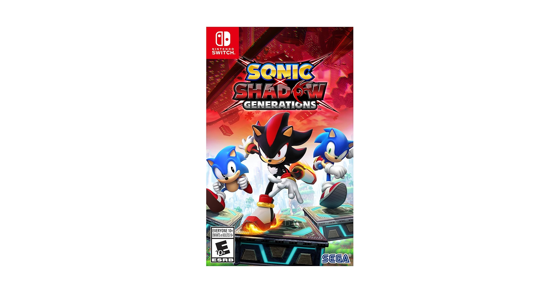 TechDropsDeals's tweet card. Shadow the Hedgehog is back with Classic and Modern Sonic in SONIC X SHADOW GENERATIONS, an all-new collection featuring two unique experiences!