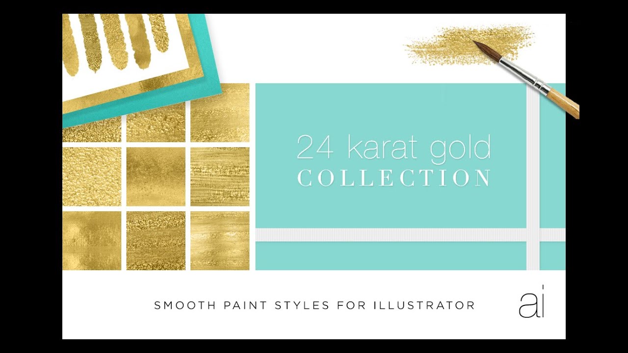 DailyDesignable's tweet card. Quick tour of 24 Karat Collection for ILLUSTRATOR