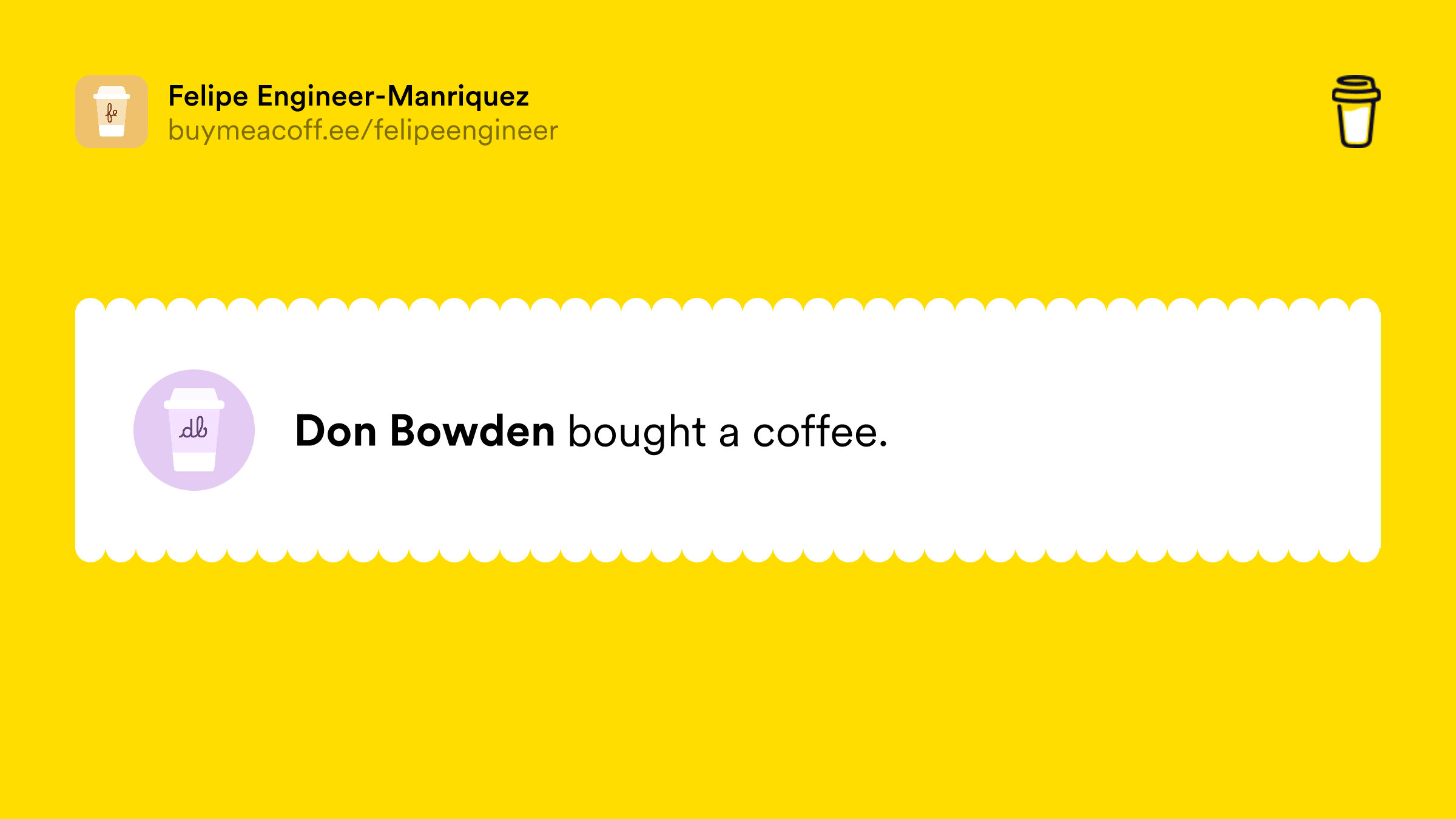 felipe_engineer's tweet card. Hey, 👋 I love coffee and now you can support my work and buy me a coffee!