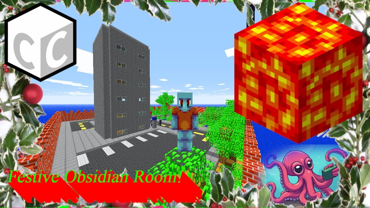 Squidygame's tweet card. Classicube – Lava Survival – Festive Obsidian Room!
