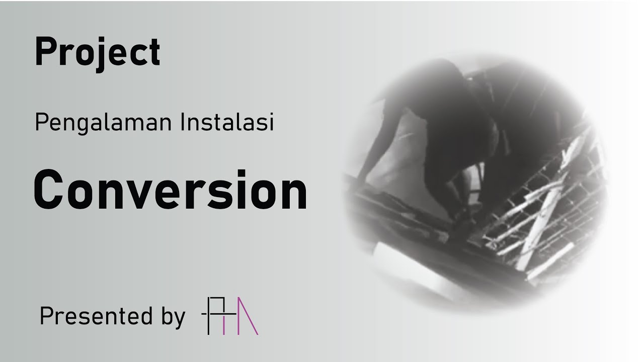 UPHarchitecture's tweet card. Pengalaman Instalasi CONVERSION