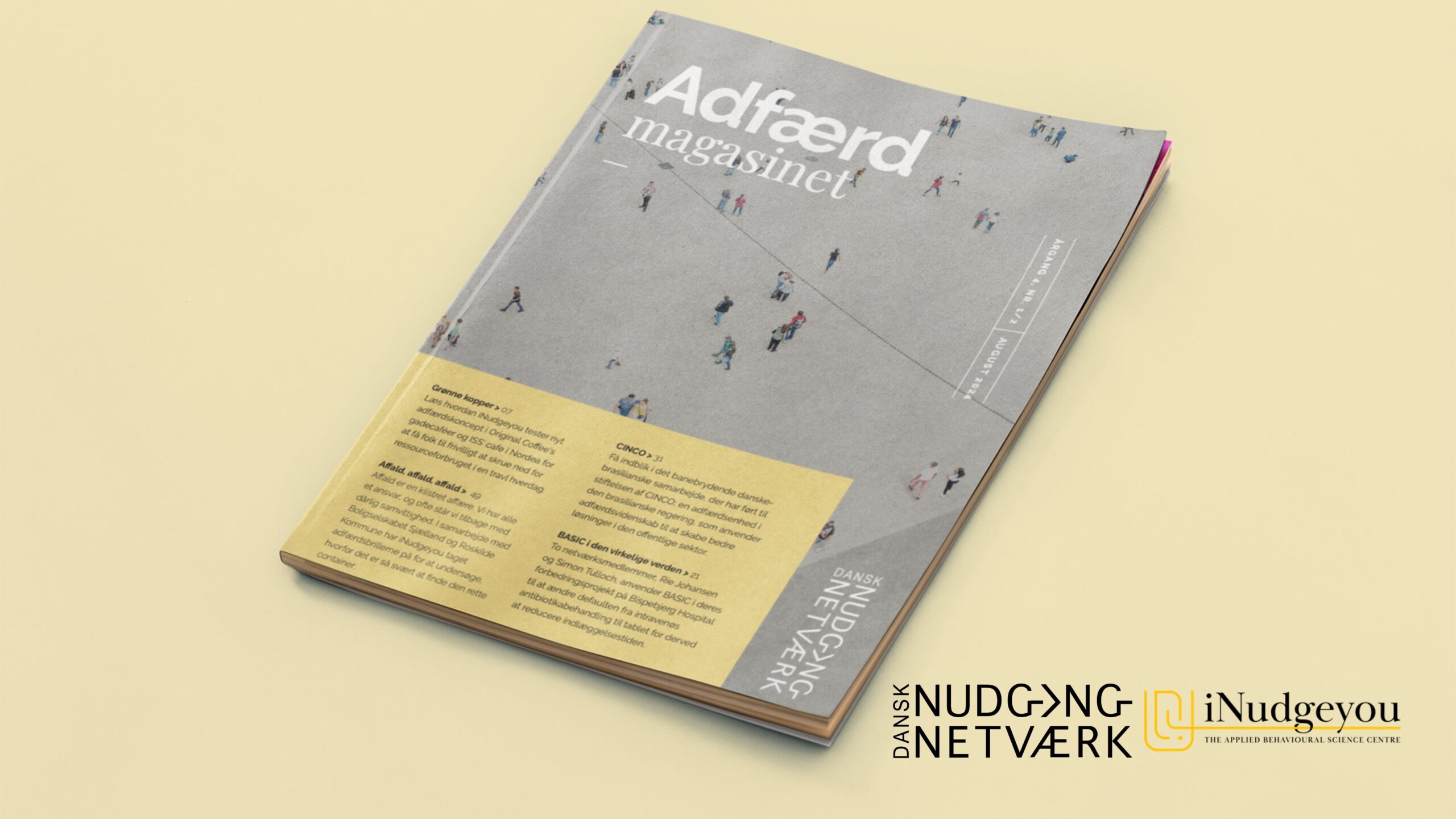 DKNudgeNet's tweet card. ADFÆRD er Dansk Nudging Netværks egenproducerede magasin med fokus på videreformidling af projekter og eksperimenter og den nyeste viden inden for nudging og adfærdsindsigter.