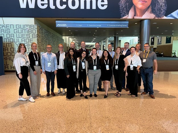 SkanskaUSA's tweet card. At #AU2022, three #contech speakers represented Skanska, each offering a pragmatic, yet hopeful, perspective on the future of construction technology: Edwin Bailey, Senior Preconstruction Technology...