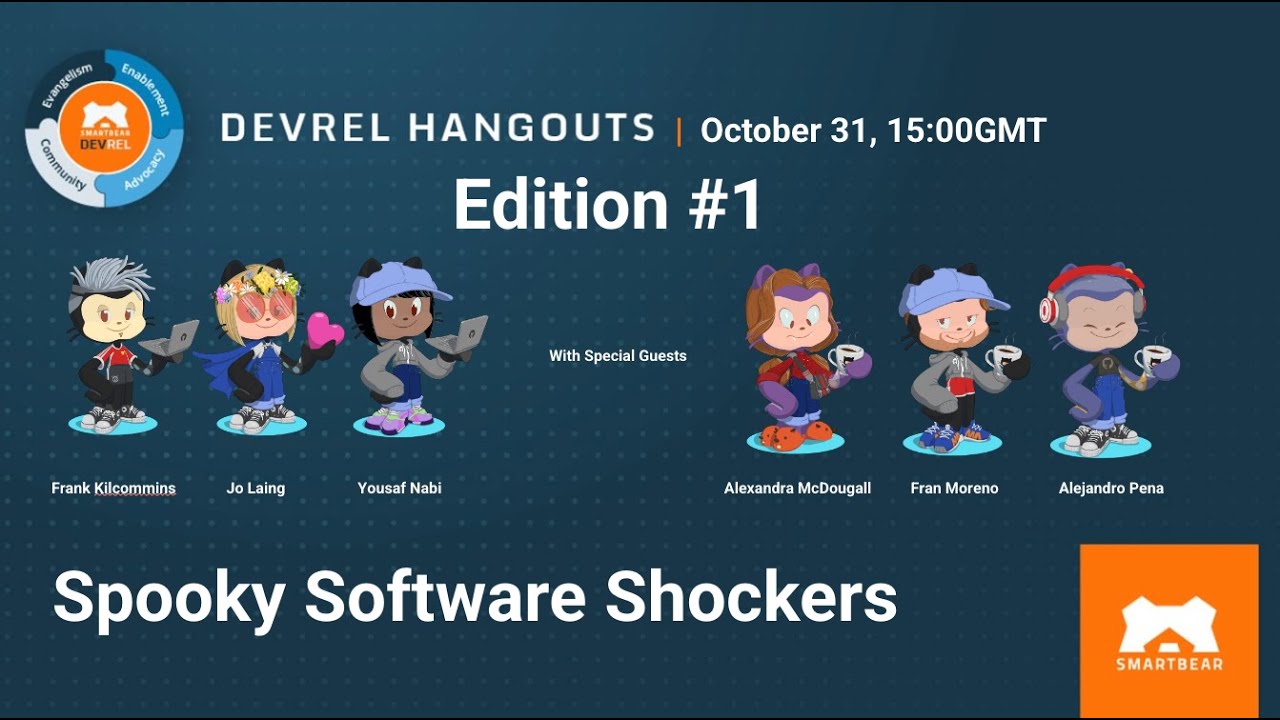 SwaggerApi's tweet card. DevRel Hangouts #1 - Spooky Software Shockers Special