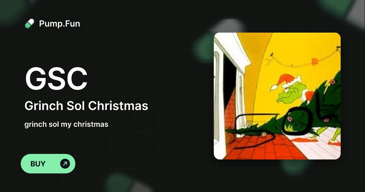 Co_grokzilla_Co's tweet card. grinch sol my christmas