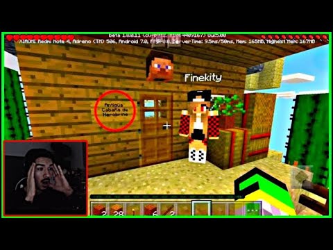 Megandroid1's tweet card. Esta Cabaña Antigua es de Herobrine / Skynoctu T5 episodio 3 *Reacc...