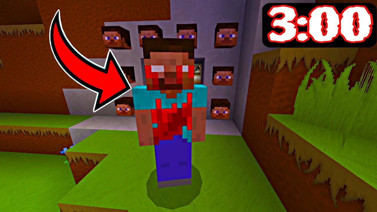 Megandroid1's tweet card. TUVE de FRENTE a este HEROBRINE a las 3:00 AM en MINECRAFT!