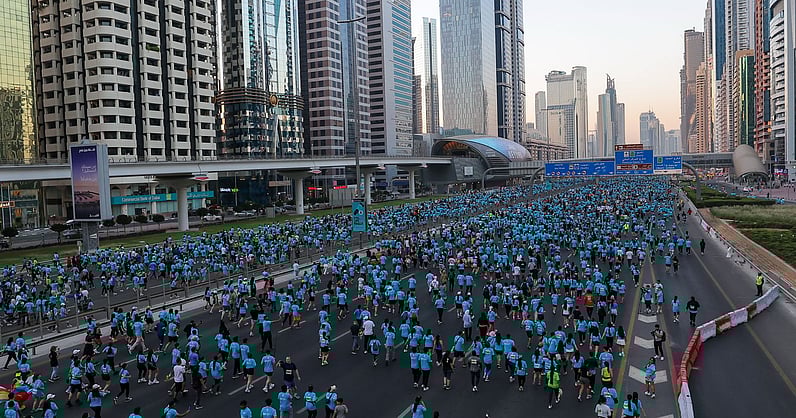 write2ragavan's tweet card. Runners come together for the annual fitness event