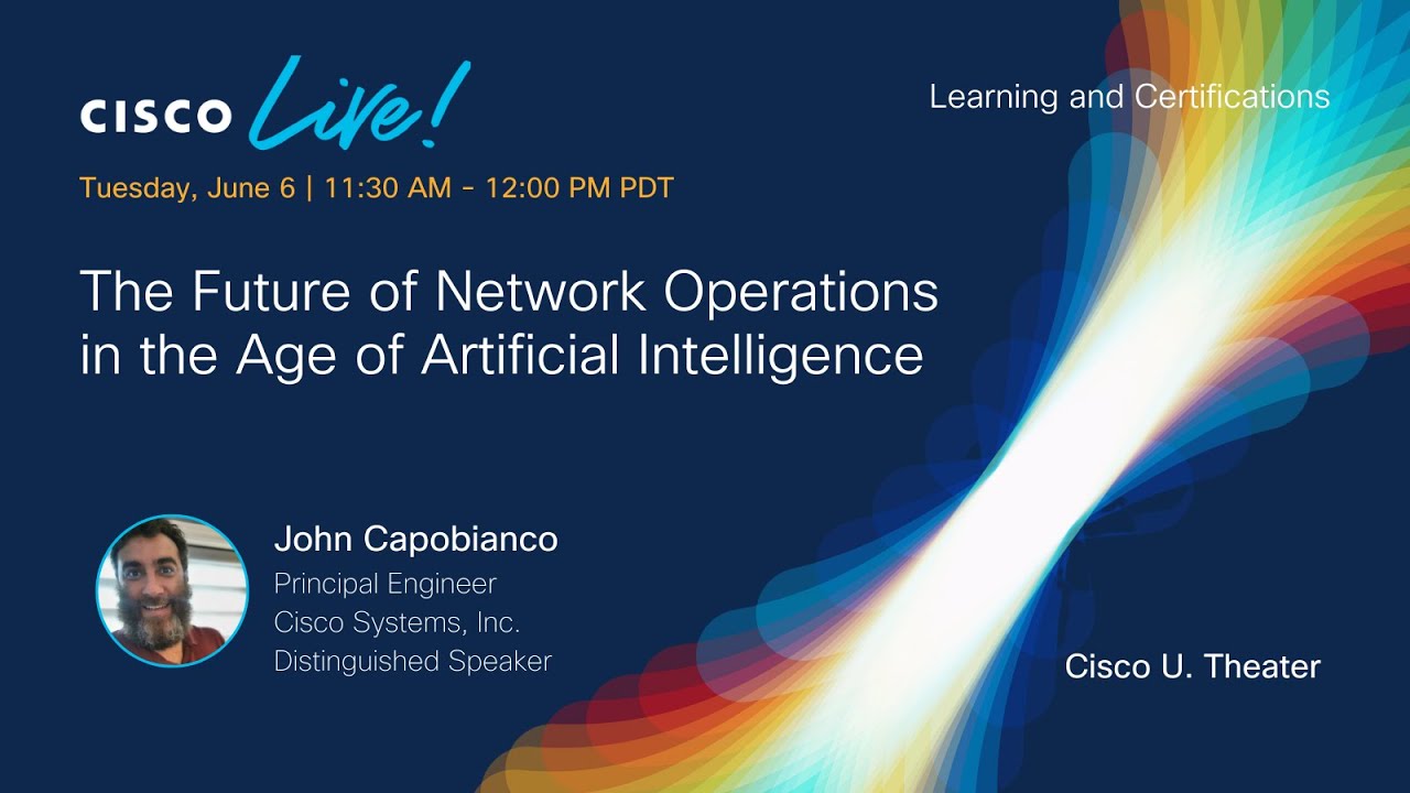 John_Capobianco's tweet card. The Future of Network Operations in the Age of Artificial Intelligence