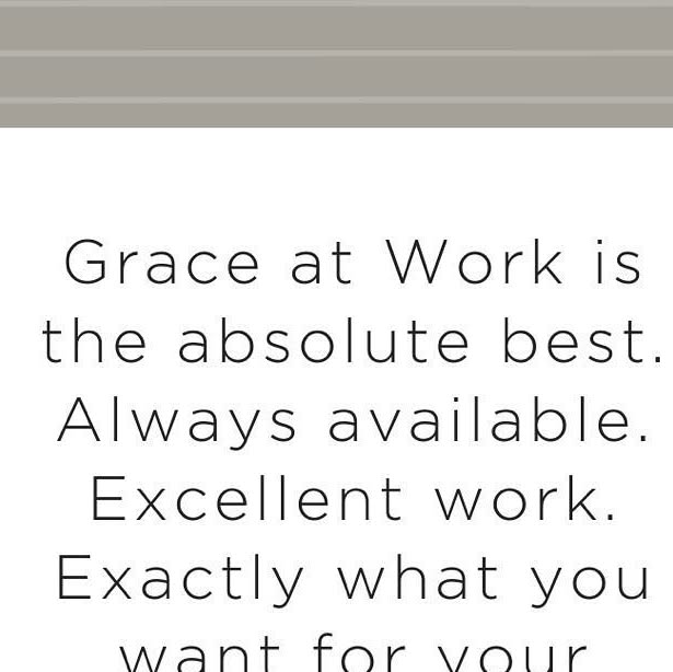 GraceAtWorkWeb's tweet card. Grace at Work (@graceatworkweb) • Instagram photo