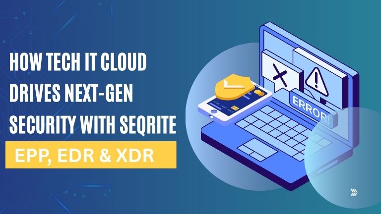 TechIT_Cloud's tweet card. Tech IT Cloud uses Seqrite EPP, EDR & XDR to deliver next-gen cybersecurity with advanced threat detection, endpoint protection & seamless security.