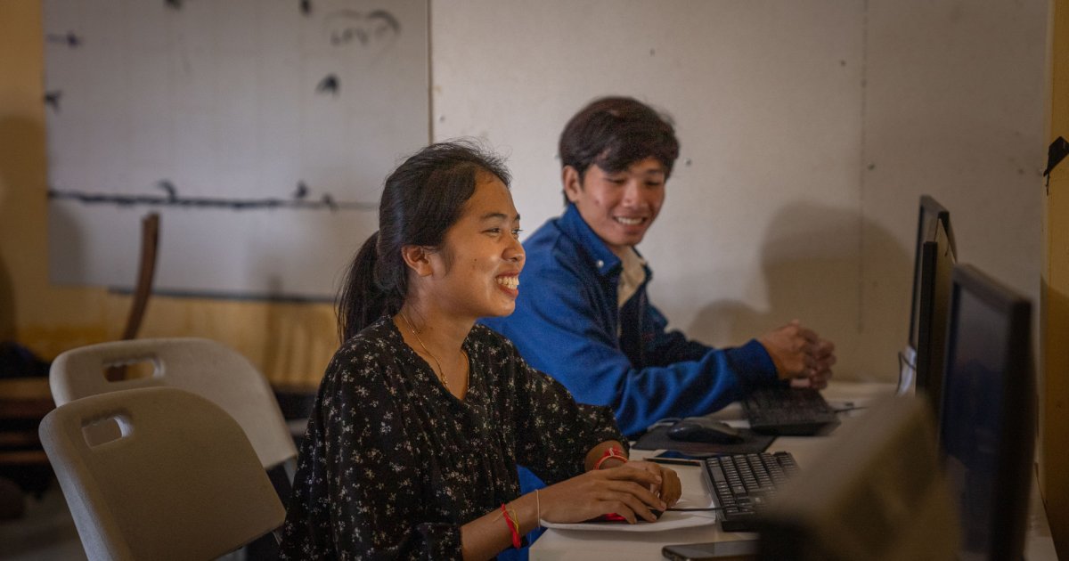 IOMThailand's tweet card. In search of a better life, Orb Peuy migrated to Thailand in 2015. Along with her grandfather, she travelled to Thailand without proper documentation. As