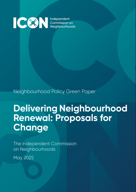 iconeighbours's tweet card. ICON’s Neighbourhood Policy Green Paper - Delivering Neighbourhood Renewal: Proposals for Change -...