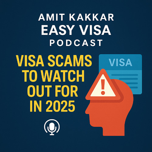 amitkakkareasy's tweet card. Visa Scams to Watch Out for in 2025 – Expert Warnings from Amit...