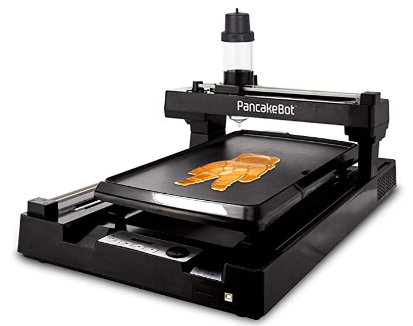 PancakeBot's tweet card. Not for Commercial use! Create amazing breakfasts with the PancakeBot 2.0! This is the latest variant of the PancakeBot family.  It differentiates itself from PancakeBot 1.0 with an updated firmware,...