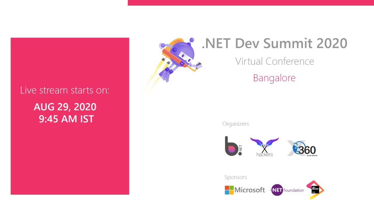 techrepository's tweet card. .NET Dev Summit - 2020 Bangalore