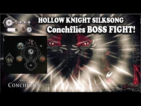 alvinreddelta's tweet card. Hollow Knight Silksong vs ConchFlies Boss Fight