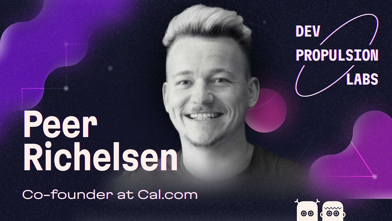 peer_rich's tweet card. Peer Richelsen - Cal.com. Dev Propulsion Labs S.2 Ep.4