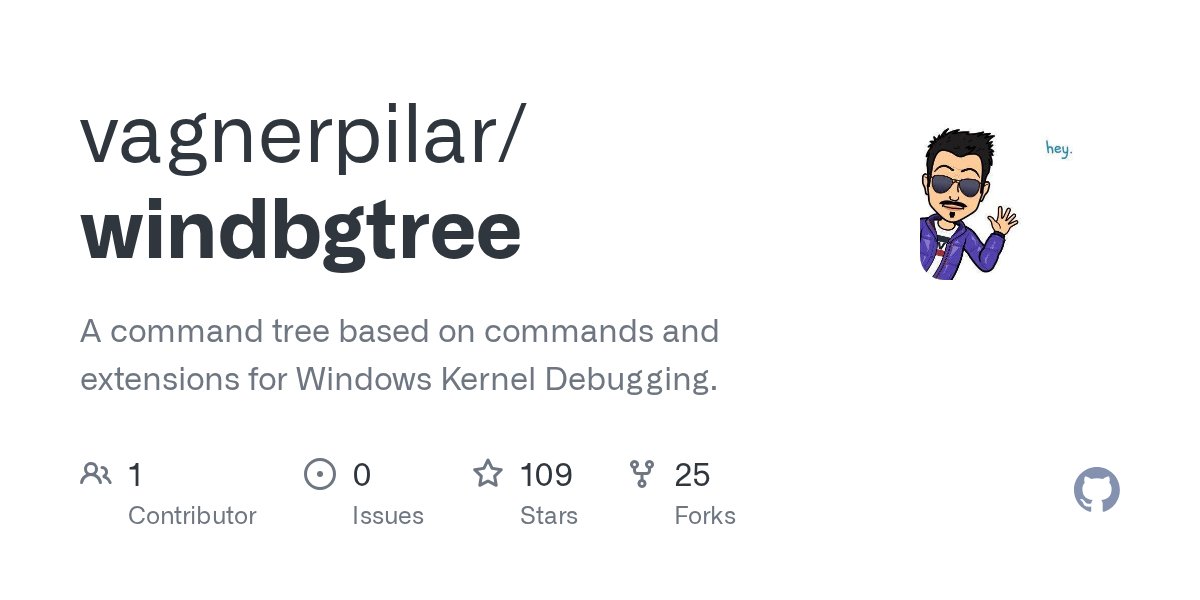 vagnerpilar's tweet card. A command tree based on commands and extensions for Windows Kernel Debugging. - vagnerpilar/windbgtree