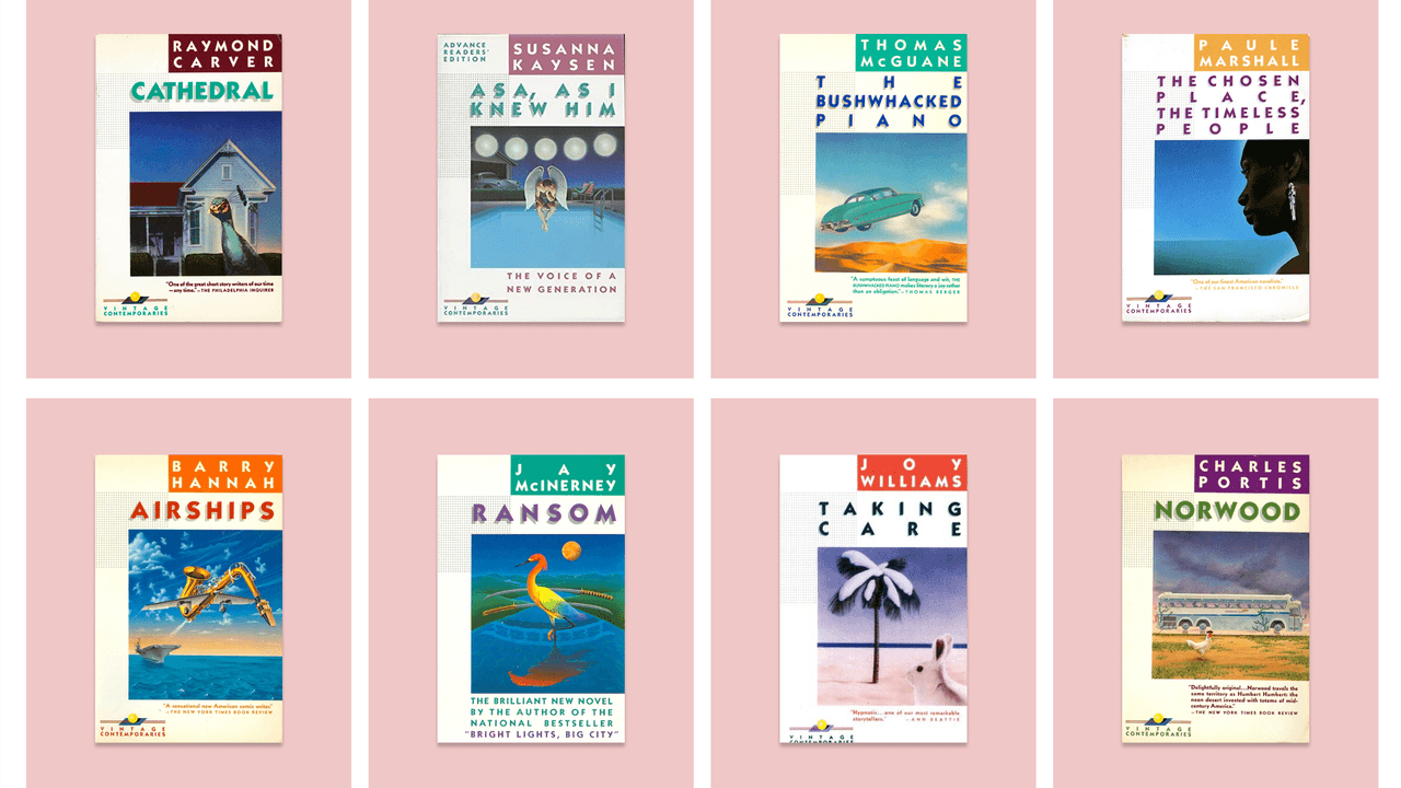 dankois's tweet card. The covers that Lorraine Louie designed for the Vintage Contemporaries series were surreal, stylish, and like nothing else on the market.