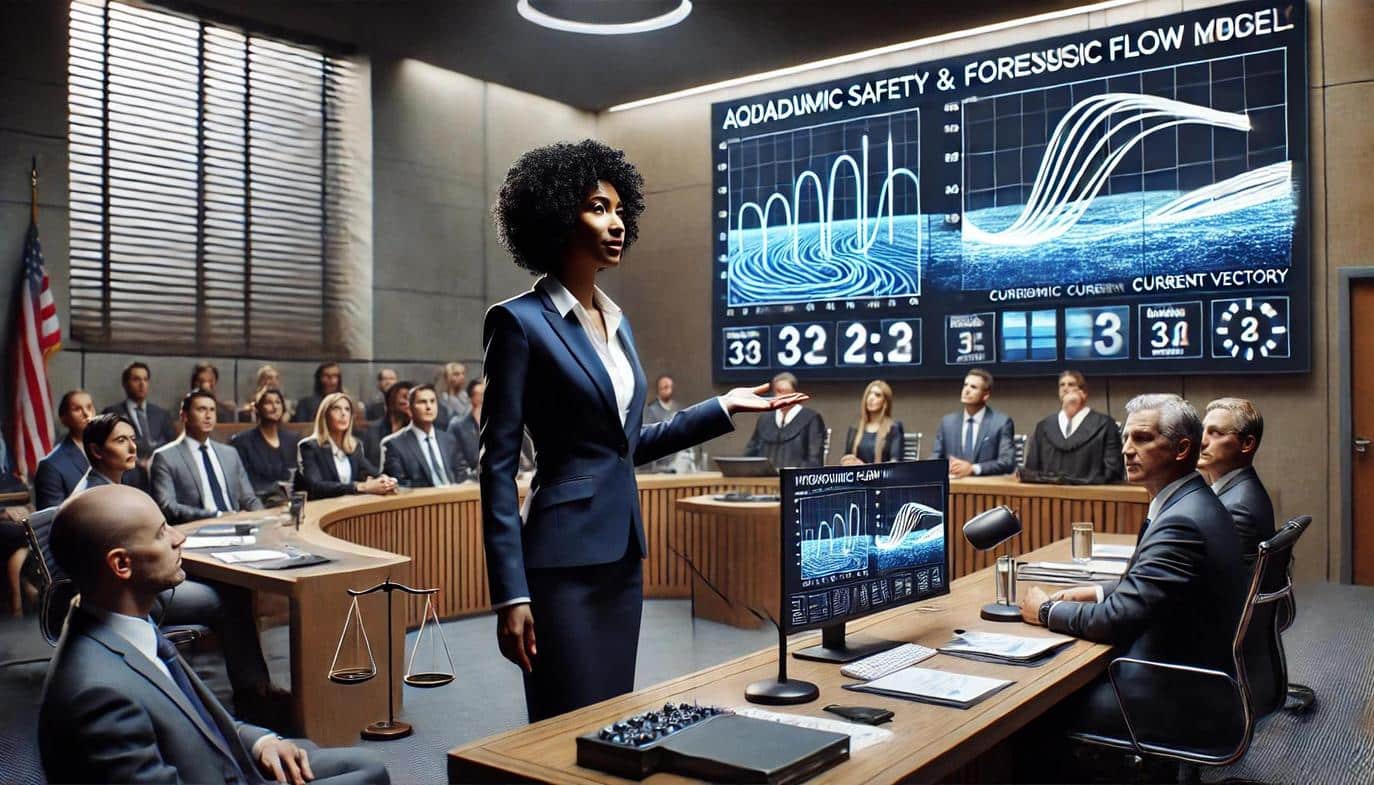 ROForensics's tweet card. A drowning expert witness utilizes forensic hydrology and safety engineering to provide scientific, data-backed evidence for aquatic injury litigation.