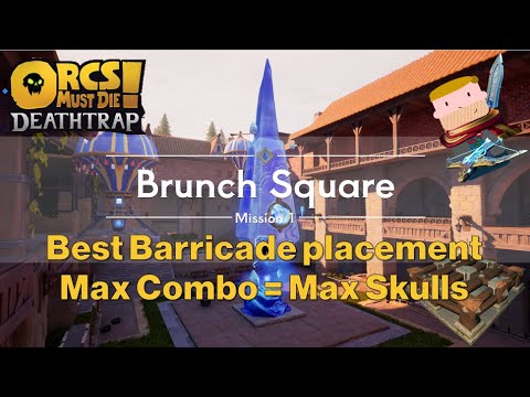 WLSHSuperman's tweet card. Brunch Square ✨ 🏰 🚧🛡️ Best Barricade Placement - Orcs Must Die!...