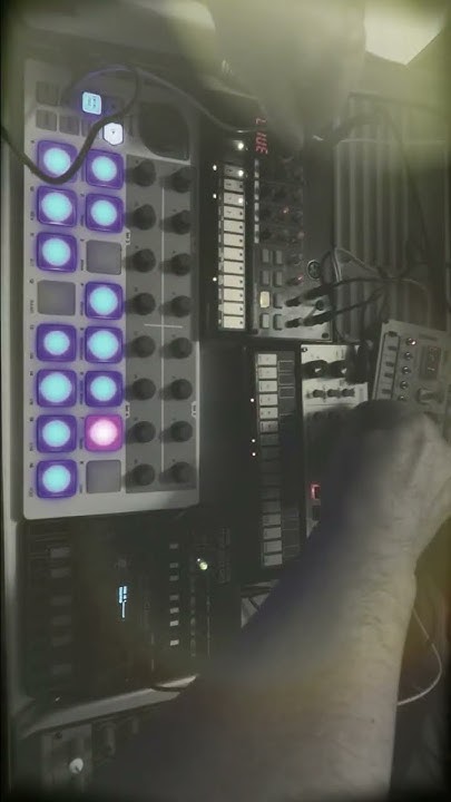 ChrisJunosMusic's tweet card. LESS HARDWARE MORE FUN #2 🎧✨ TECHNO JAM #shorts #analogsynthesizer...