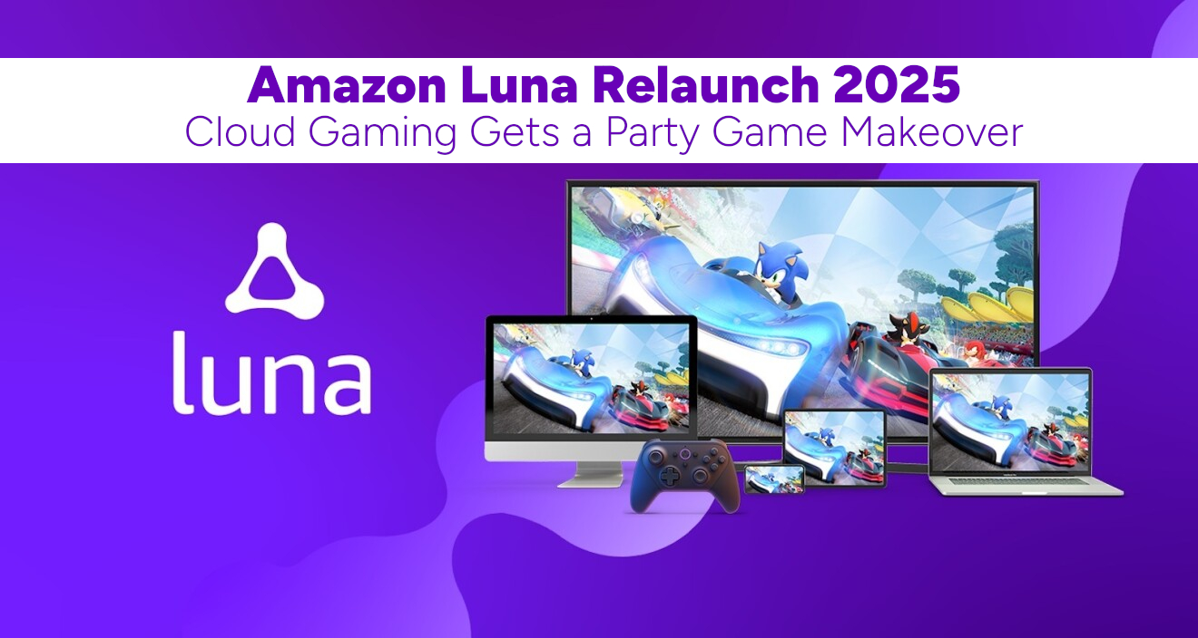 compromath's tweet card. Amazon is preparing a major comeback in the gaming world with a complete relaunch of its cloud gaming platform Luna. The Amazon Luna relaunch is expected later in 2025, and this time the focus is...