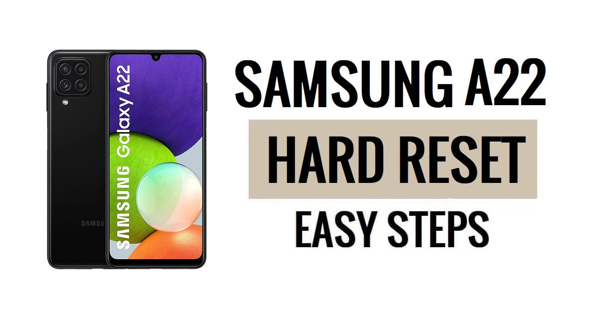FilesFrp's tweet card. In this article, we will guide you on How to Samsung A22 Hard Reset & Factory Reset process to Wipe data & Fix Forget Password, Pattern