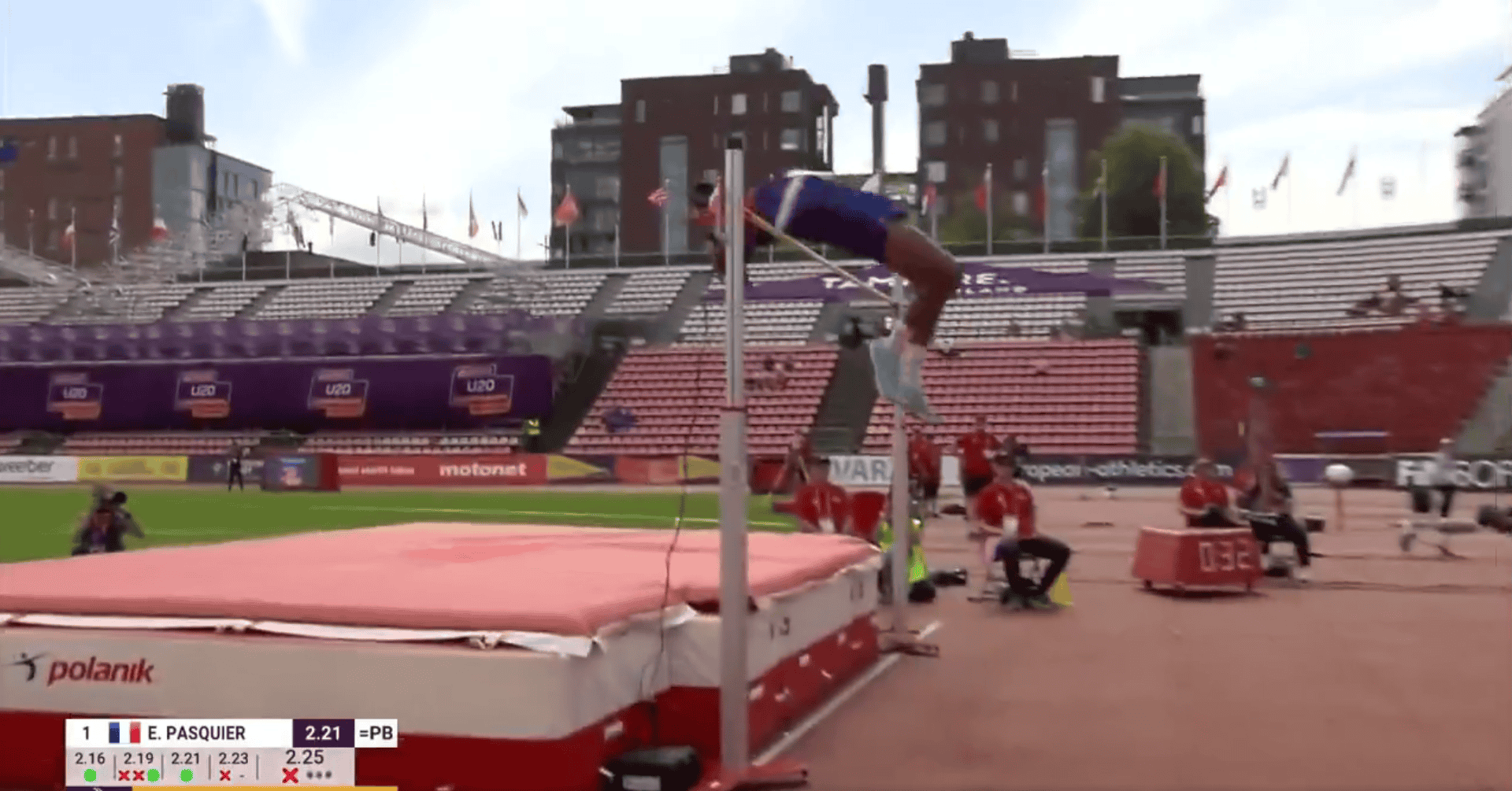 FFLose's tweet card. Les Championnats d’Europe U20 d’athlétisme ont beaucoup à se faire pardonner. À commencer par le titre européen d’Elijah Pasquier.