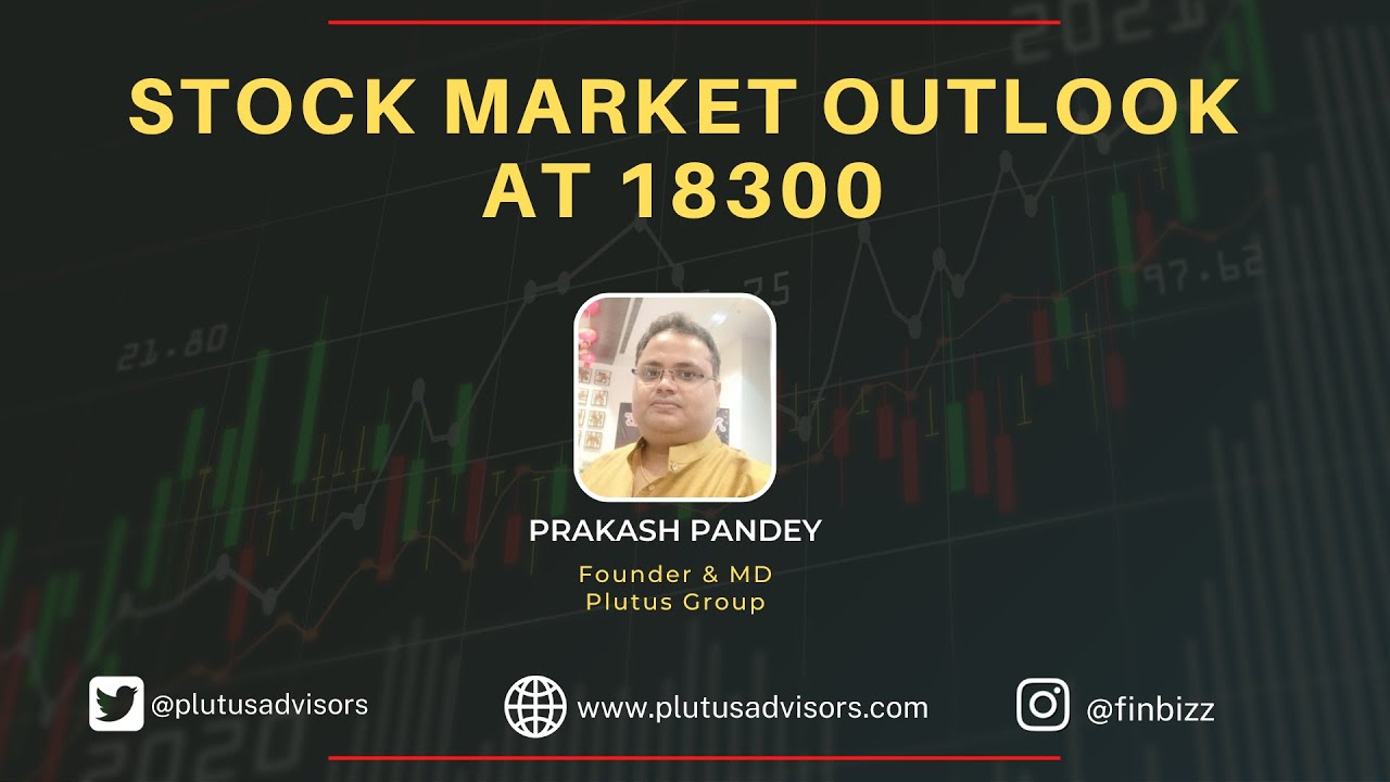 Prakashplutus's tweet card. Market Outlook @18300 | Nifty Valuations & Technical Picture | USA...