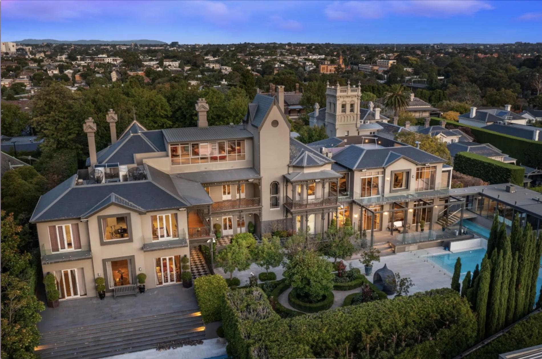 TheBlock__'s tweet card. Curve Finance CEO Michael Egorov and his wife Anna have reportedly purchased two mansions worth AUD 59 million in Melbourne, Australia.