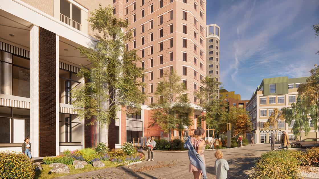 BuildingNews's tweet card. Proposals by DLA Architecture filed with Greenwich council this week