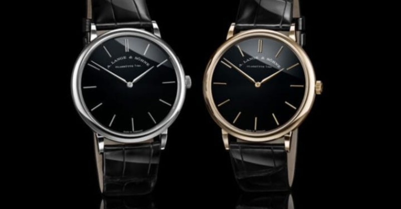 Heauxfessional1's tweet card. Discover the new A. Lange & Söhne Saxonia Thin limited editions in honeygold and platinum with stunning onyx dials. A masterpiece of minimalist luxury