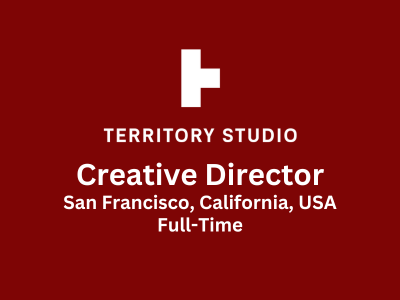 AnimationVFXJob's tweet card. Creative Director required at Territory Studio with 3-5 years of experience managing creative teams in a similar industry.