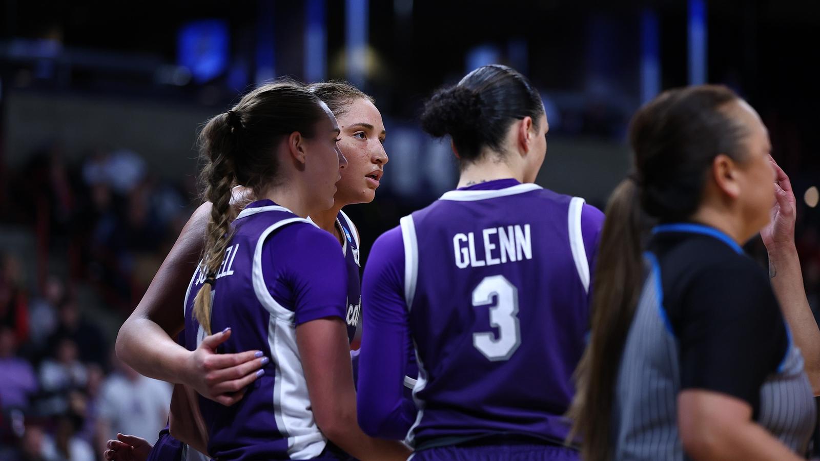 DScottFritchen's tweet card. They sat together one last time, Ayoka Lee and Serena Sundell , underneath the brilliant light cast from large lamps positioned above the NCAA Tournament bac...