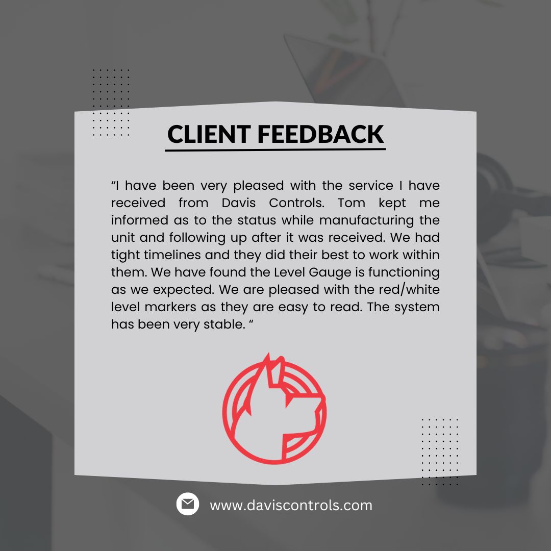 DavisControls's tweet card. Reliable Magnetic Level Gauge Built for Performance Under Pressure When a boiler manufacturer needed a Magnetic Level Gauge (MLG) that could register accurate measurement involving a media under high...