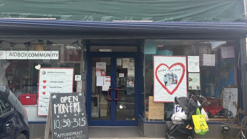 AidBoxCommunity's tweet card. Due to very high demand, Aid Box Community's current premises are no longer fit for purpose